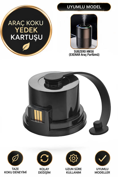 Yedek Koku Kartuşu Araç İçi Aroma Difüzörü EXENAR Subzero HM30 Koku Difüzörü Uyumlu