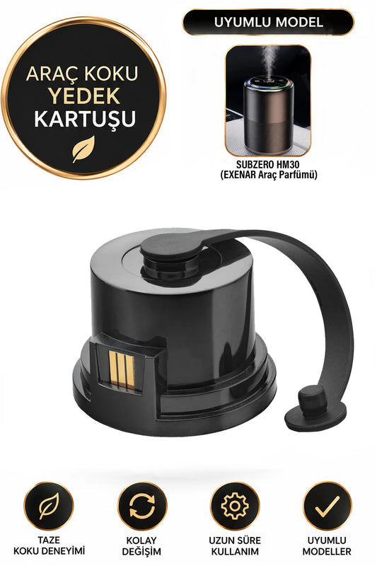 Yedek Koku Kartuşu Araç İçi Aroma Difüzörü EXENAR Subzero HM30 Koku Difüzörü Uyumlu