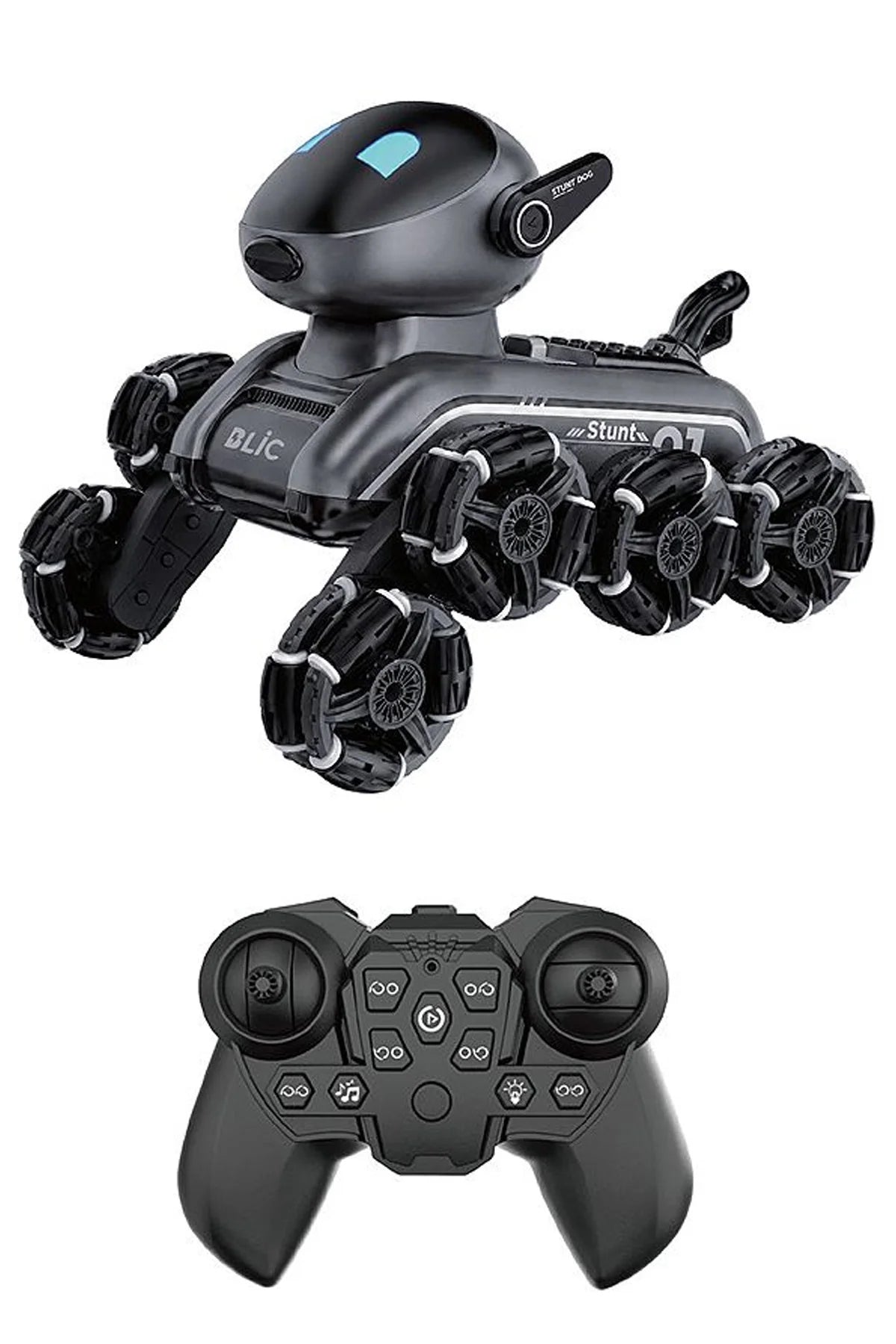 Uzaktan Kumandalı Akıllı Robot Köpek Oyuncak Jest Kontrollü Drift Yapan Işıklı Sesli Akrobatik Stunt