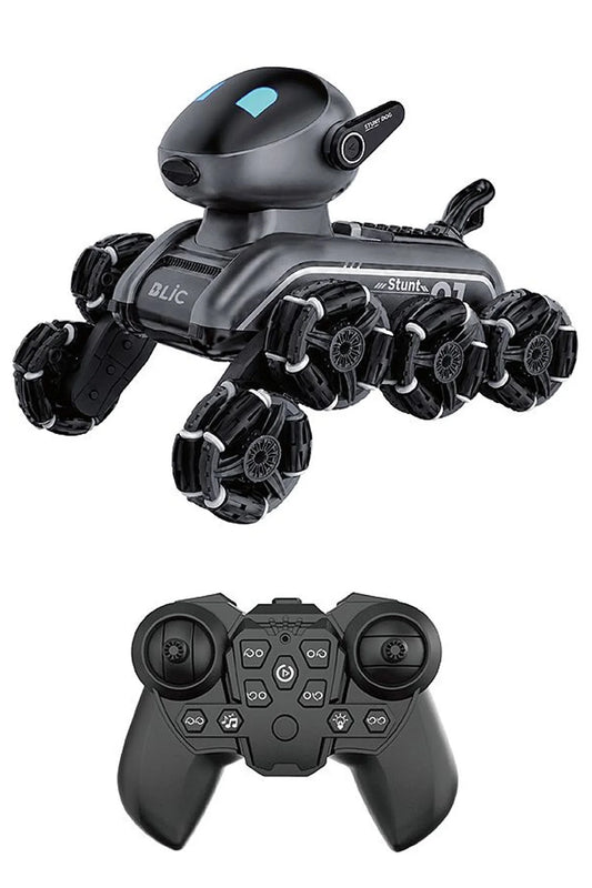 Uzaktan Kumandalı Akıllı Robot Köpek Oyuncak Jest Kontrollü Drift Yapan Işıklı Sesli Akrobatik Stunt