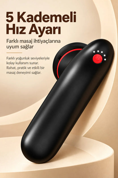 Isı Terapili Derin Doku Kas Masaj Tabancası 6 Kademe Kablosuz Şarjlı Masaj Aleti
