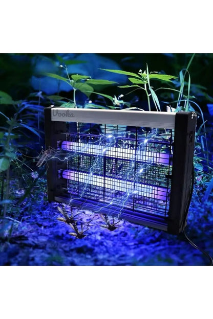 Elektrikli Sivrisinek Yok Edici Sinek Öldürücü Mavi Işık 6W 2000V Iki Led Asılabilir Zincir Askı - Görsel 4