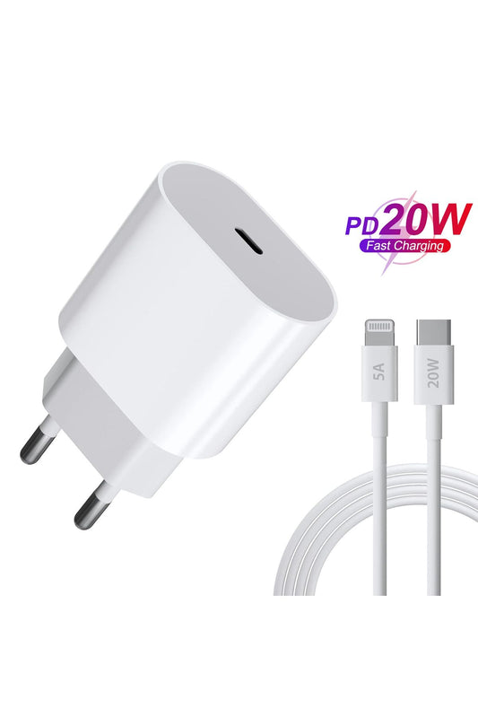 Ipad Pro 10.5 Uyumlu HIZLI Şarj Aleti Adaptör 20W Ligtning Şarj Kablosu A1709 - A1701 Uyumlu