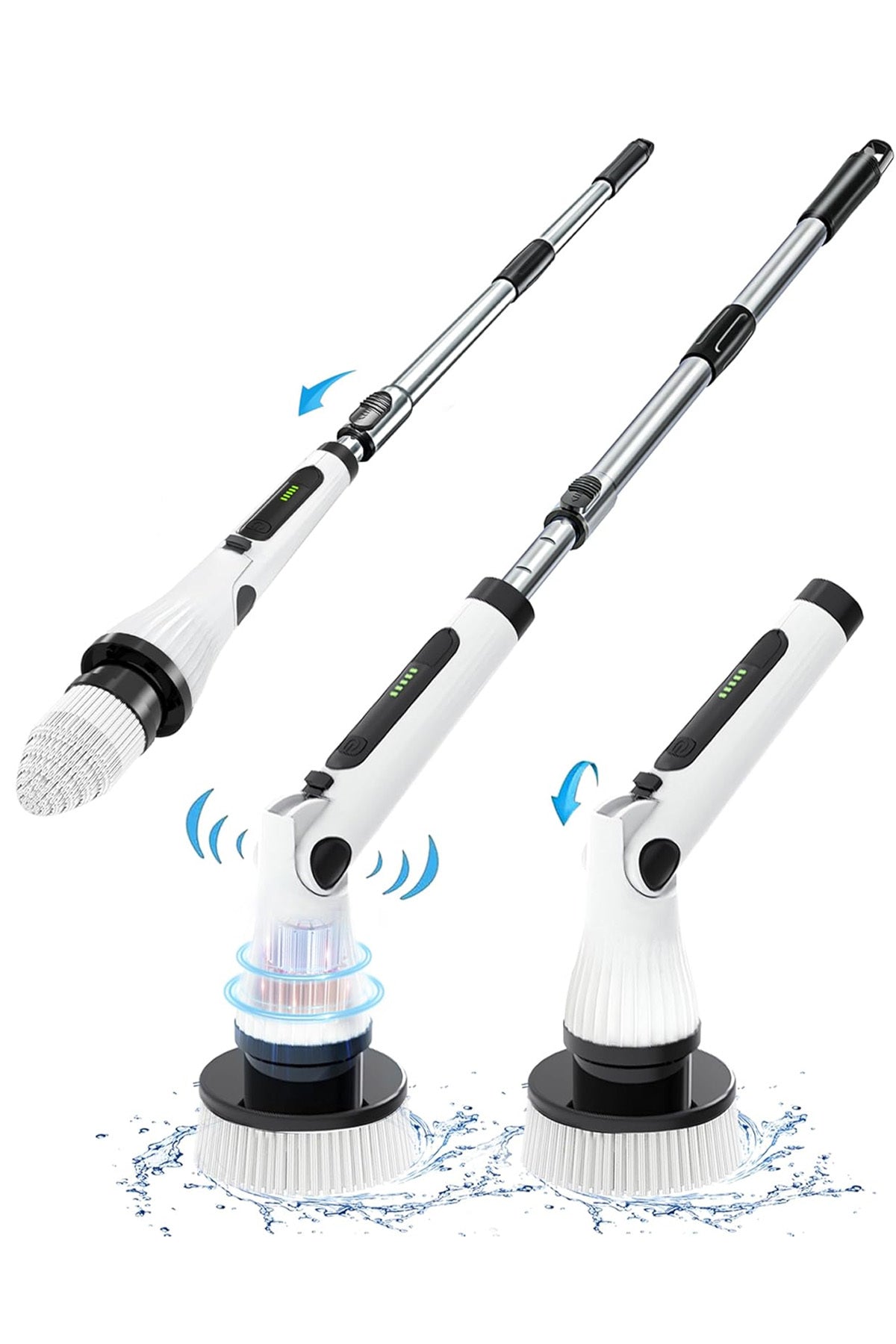 Kablosuz Şarjlı Temizlik Fırçası 11 Farklı Başlıklı Temizleme Fırçası Seti Ev Araç Banyo Mutfak İçin - Görsel 5