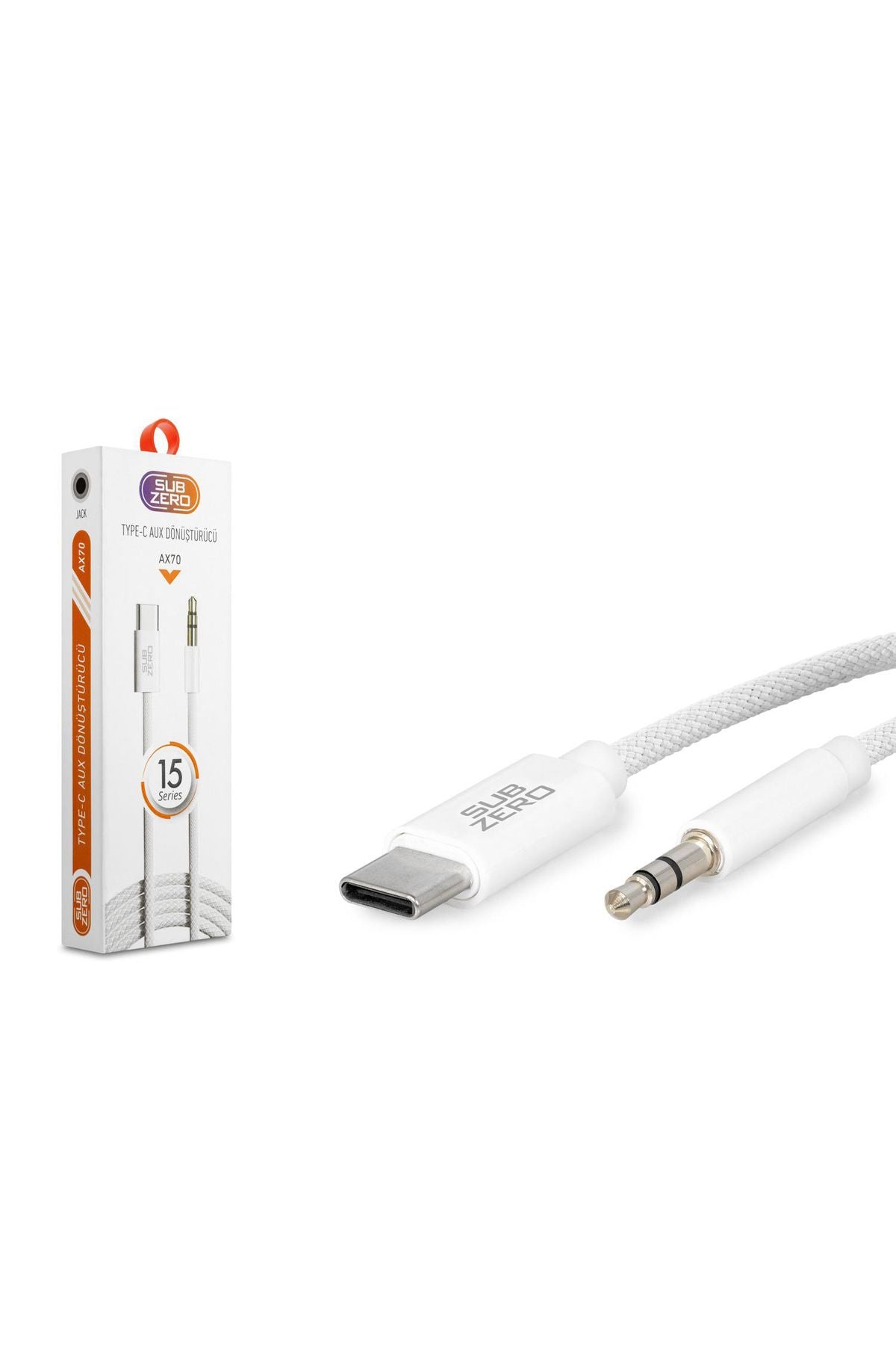 iPhone 15-15 PLUS-15 PRO- 15 PRO MAX uyumlu AUX Kablo Ses Dönüştürücüsü Hasır Type-C Çeviricisi - Görsel 6
