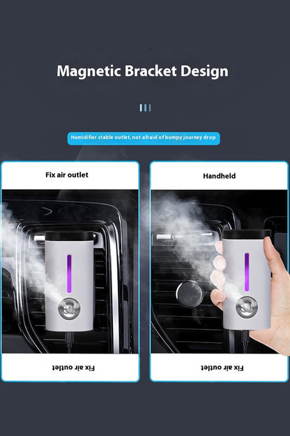 Araç ve Ev Ultrasonik Hava Nemlendirme Cihazı Nano Sprey Araç İçi Buharlı Koku Difüzörü - Görsel 3