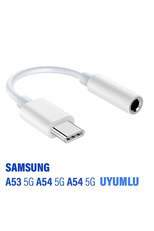 Samsung A53 - A54 - A54 Uyumlu Kulaklık Dönüştürücüsü Type C Çevirici