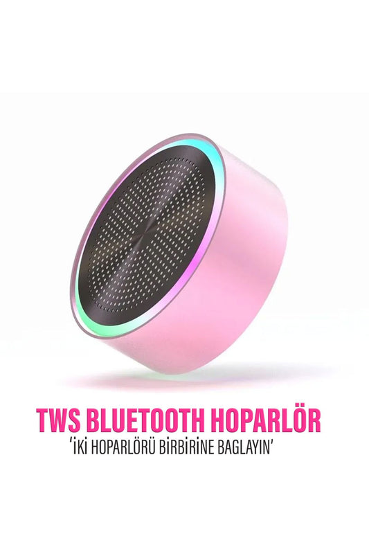 Mini Bluetooth Hoparlör Ses Bombası TWS Çift Hoparlör Bağlantısı
