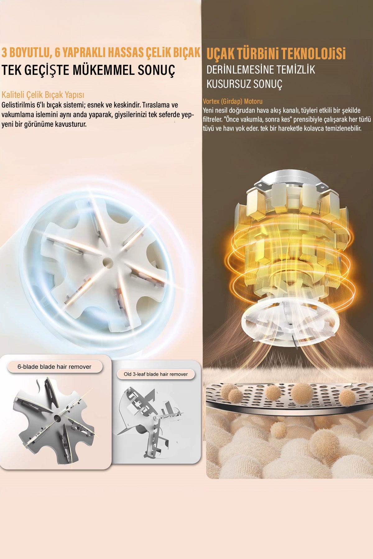 Şarjlı Tüy Toplama Tiftik Temizleme Makinesi Dijital Ekranlı 3 Kademe Kumaş Kazak Tiftik Temizleyici - Görsel 6