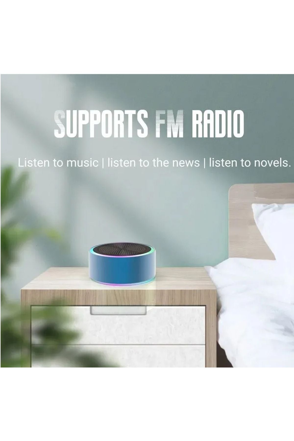 Mini Bluetooth Hoparlör Ses Bombası TWS Çift Hoparlör Bağlantısı - Görsel 5