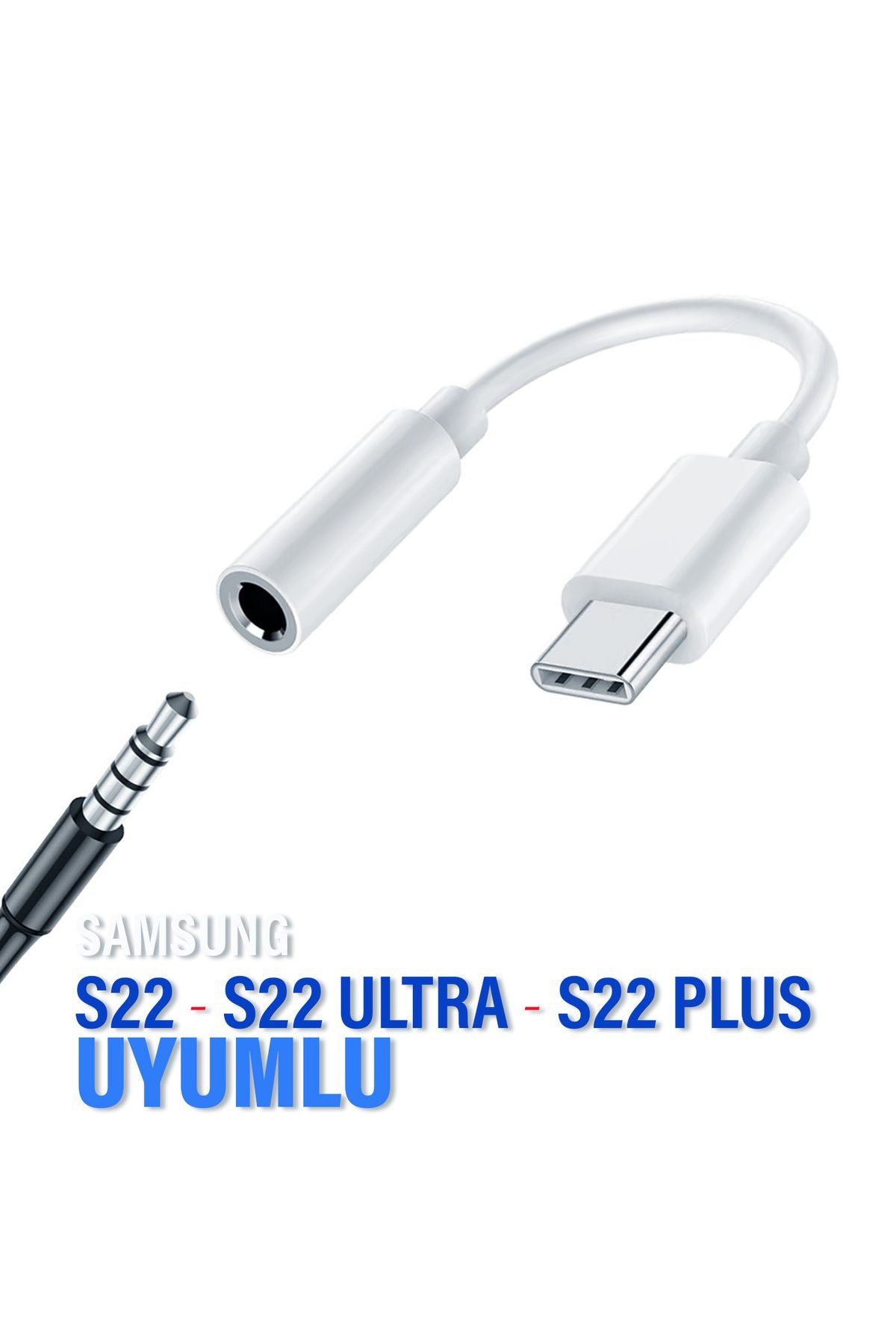 Samsung S22 - S22 Ultra - S22 Plus TypeC 3.5mm Kulaklık Dönüştürücü Çevirici Jack Aparat Type-C