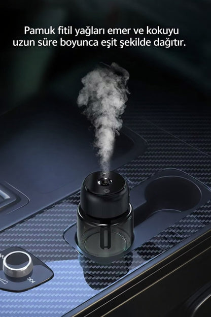 Otomatik Araç İçi Koku Difüzörü Hava Nemlendirici Buharlı Oda Spreyi Araba Koku Giderici Led Yıldız - Görsel 2