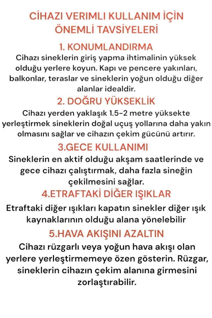 Elektrikli Uv Sivrisinek Yok Edici Sinek Öldürücü Mavi Işık 4W 2000V Iki Led Asılabilir Zincir Askı - Görsel 7