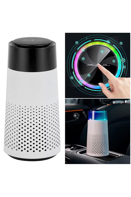 Araç ve Ev HEPA Filtreli Mini Hava Temizleme Cihazı Koku Temizleyici Hava Filtresi - Görsel 2