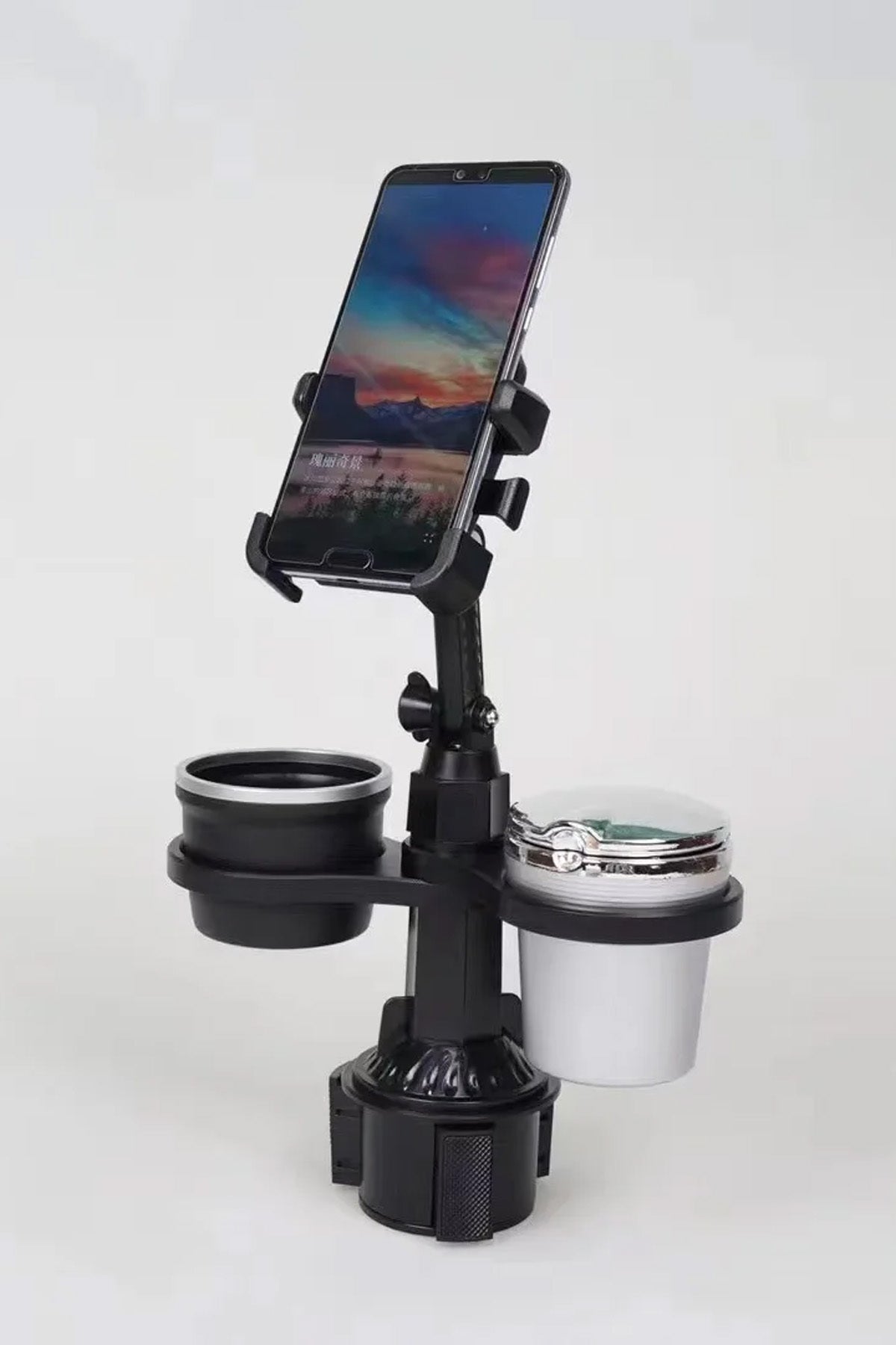 Araç İçi Bardak Tutucu ve Tepsi 3'ü1 Arada Telefon Tutucu İçecek Tutucusu Auto Oto Bardaklık - Görsel 5