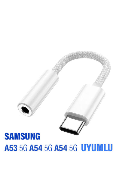 Samsung A53 - A54 - A54 Uyumlu Kulaklık Dönüştürücüsü Type C Çevirici