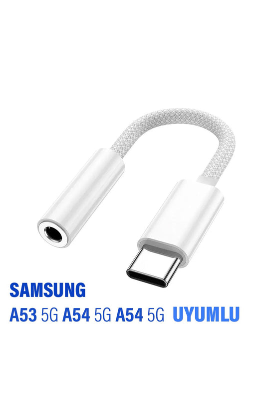 Samsung A53 - A54 - A54 Uyumlu Kulaklık Dönüştürücüsü Type C Çevirici