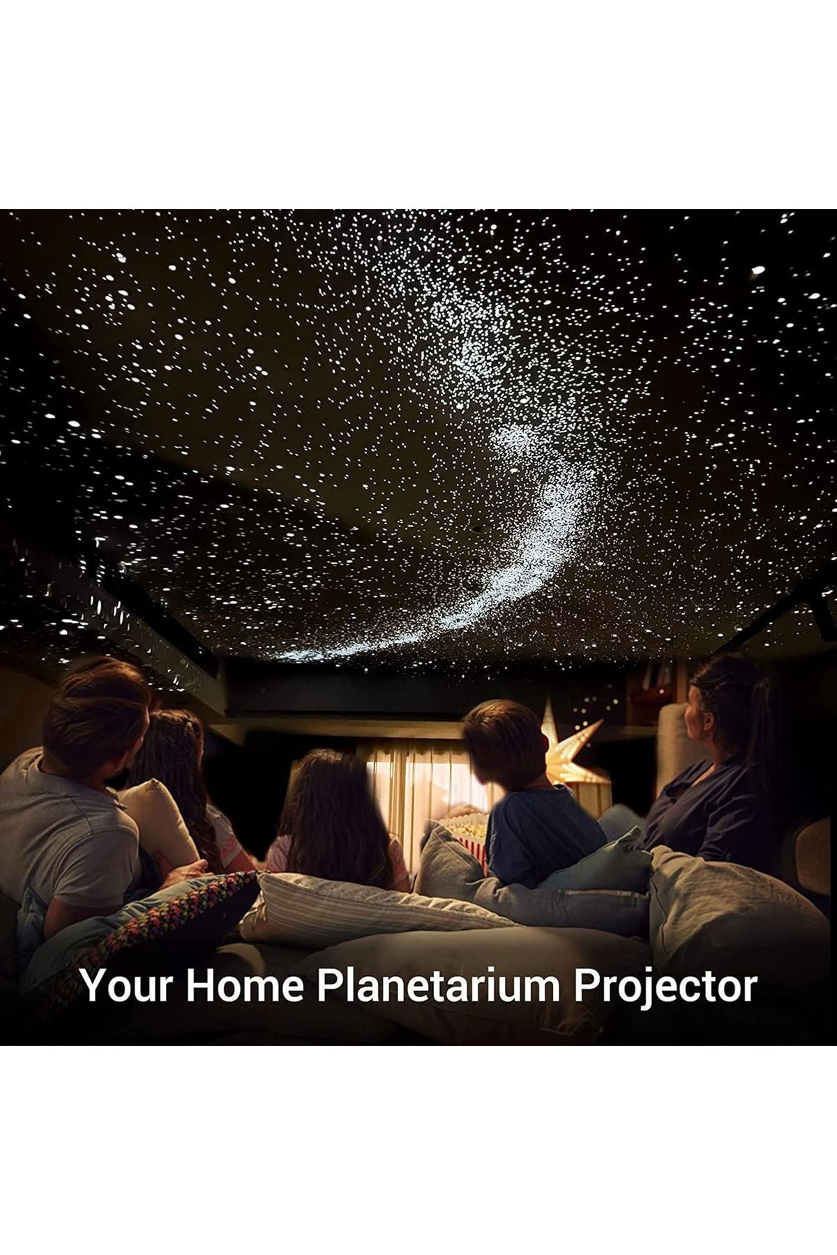 13 Diskli Gezegen Galaxy Yıldızlı Projektör Gece Lambası Çocuklar İçin Yatak Odası - Görsel 3