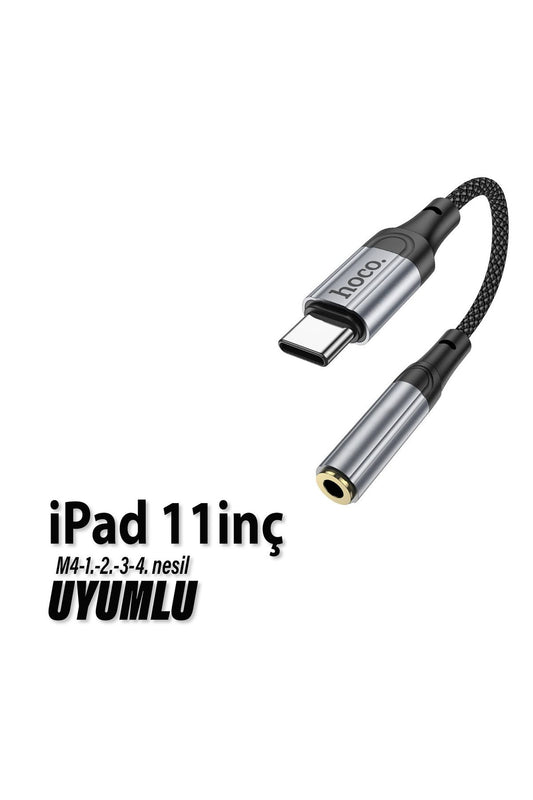 iPad 11 inç M4 1. 2. 3. 4. nesil Uyumlu Kulaklık Dönüştürücüsü Type-C Çevirici Aparat