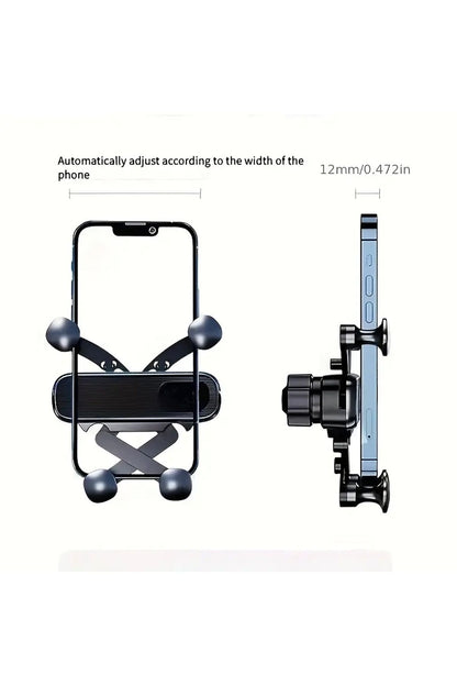 Araç Torpido Havalandırma Klipsli Telefon Tutucusu 360° Dönebilir Akrobat Darbeye Dayanıklı Tutacak - Görsel 5