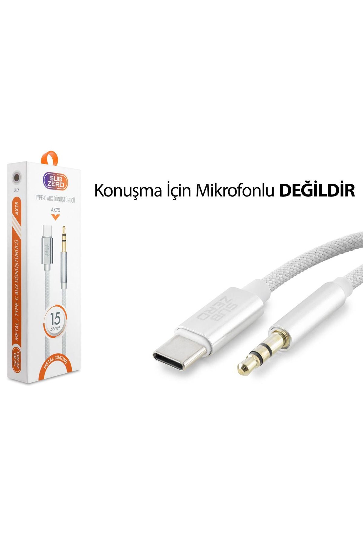 iPhone 16-16 PLUS-16 PRO- 16 PRO MAX uyumlu AUX Kablo Ses Dönüştürücü Hasır Type-C Çevirici - Görsel 7
