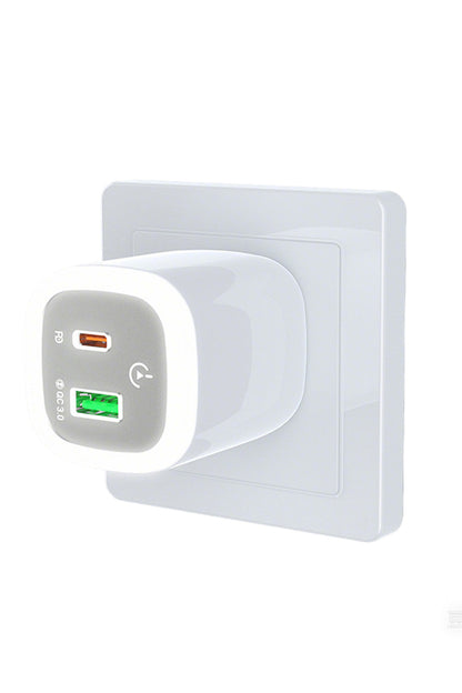 30W USB-C to Type-C / USB + PD Hızlı Şarj Aleti - Gece Lambası - Dokunmatik LEDLİ Şarj Aleti - Görsel 3