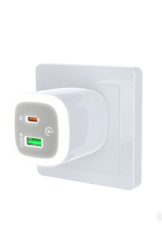 30W USB-C to Type-C / USB + PD Hızlı Şarj Aleti - Gece Lambası - Dokunmatik LEDLİ Şarj Aleti - Görsel 3