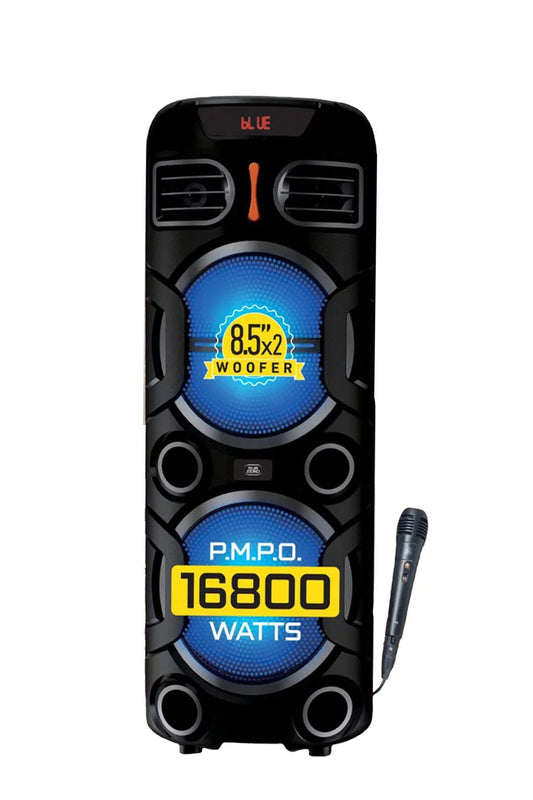 Büyük Boy Bluetooth Hoparlör PMP0 16800W Speaker 8.5X2 WOOFER Mikrofonlu Parti Boy Hoparlör 1800 mAh