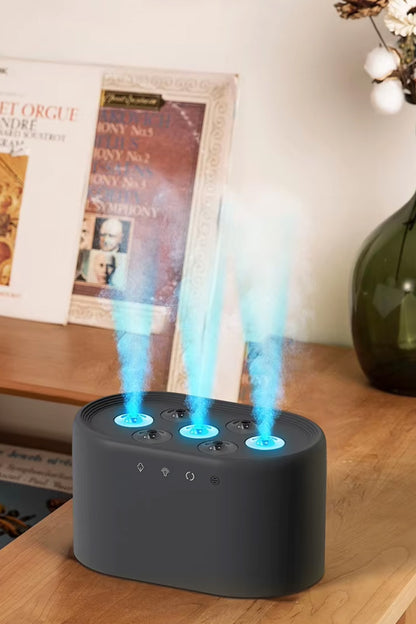 Ultrasonik Hava Nemlendirici 7 Renk Işıklı Aroma Difüzörü Dinamik Buhar Makinesi 1000 ml