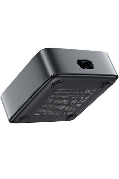 45W Süper Hızlı - 65W Turbo Hızlı Şarj Cihazı 4in1 Gan Teknolojisi 2 USB+2 Type-C Pd 3.0 LCD Ekranlı - Görsel 7