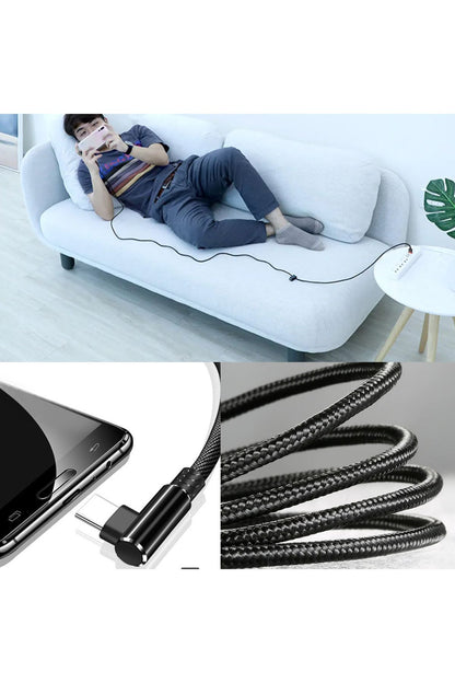3 Metre Type-C Şarj Kablosu 3M 3 Amper Hızlı USB - TYPE C - Görsel 5