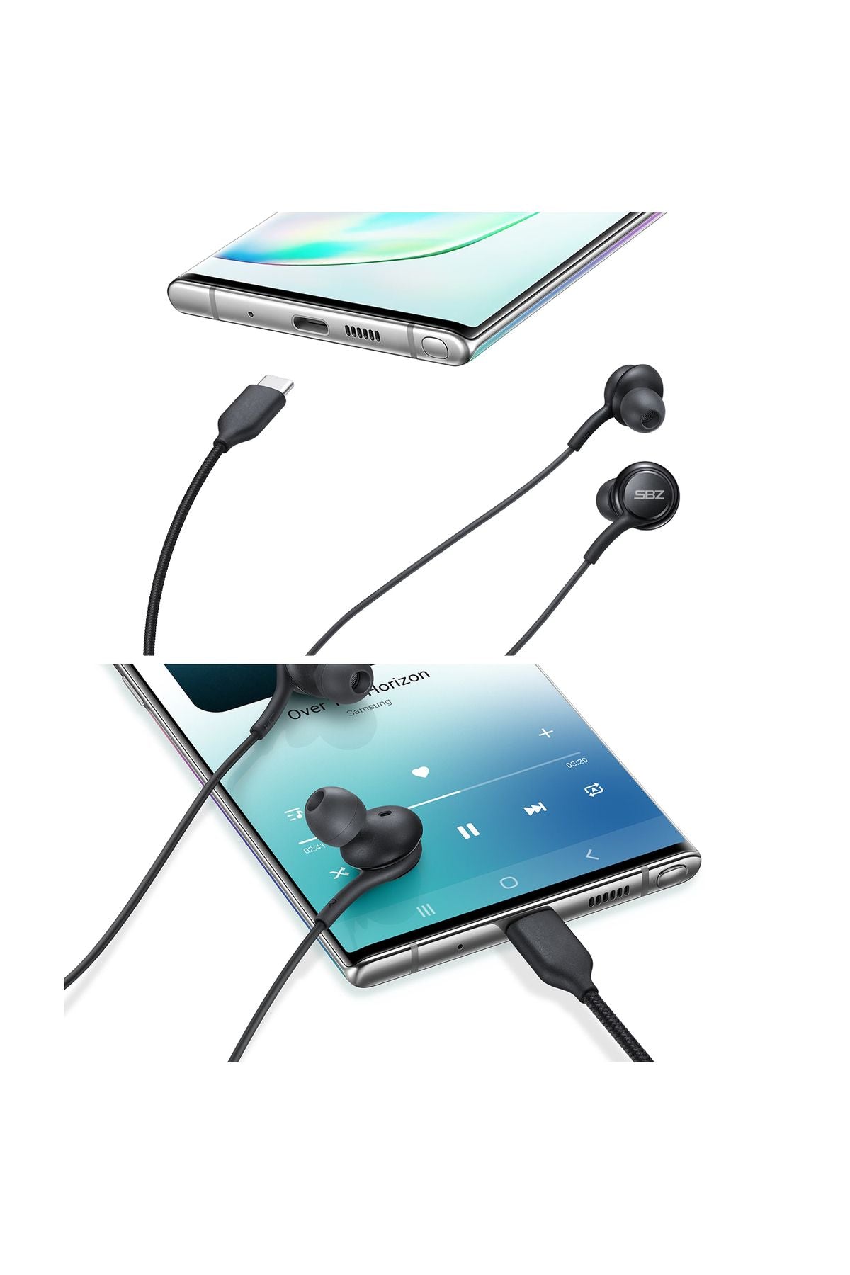 Vivo V21 V23 V29 V29 Lite V30 Kulaklık Type-C Mikrofonlu Kulaklık - Görsel 3