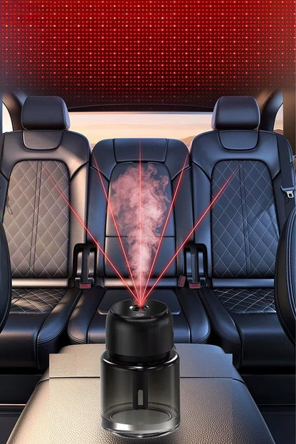 Otomatik Araç İçi Koku Difüzörü Hava Nemlendirici Buharlı Oda Spreyi Araba Koku Giderici Led Yıldız - Görsel 5