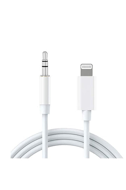 iPhone 11 12 13 14 Uyumlu Araç AUX Ses Kablosu 1 metre Lightning 3.5mm Jack