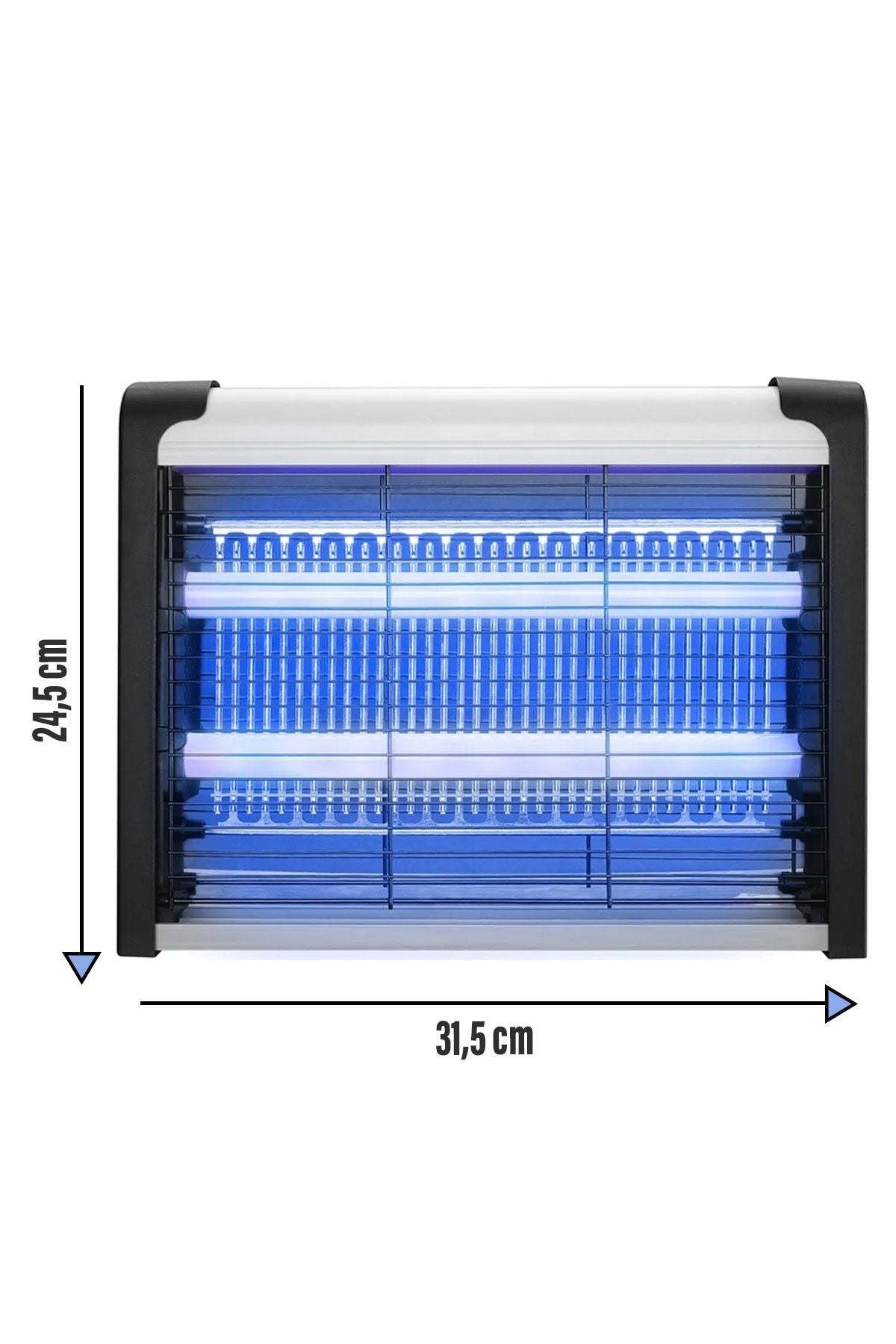 Elektrikli Uv Sivrisinek Yok Edici Sinek Öldürücü Mavi Işık 4W 2000V Iki Led Asılabilir Zincir Askı - Görsel 5