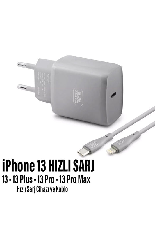 iPhone 11-12-13-14 Uyumlu Şarj Aleti HIZLI PD Şarj Cihazı Apple iPhone Pro Plus Pro Max 25W HIZLI