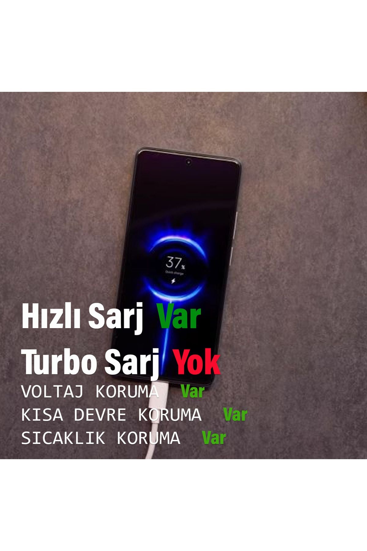 Xiaomi Mi 10T -  10T Pro -  10T Lite Uyumlu 33W HIZLI Şarj ve Kablosu - Görsel 2