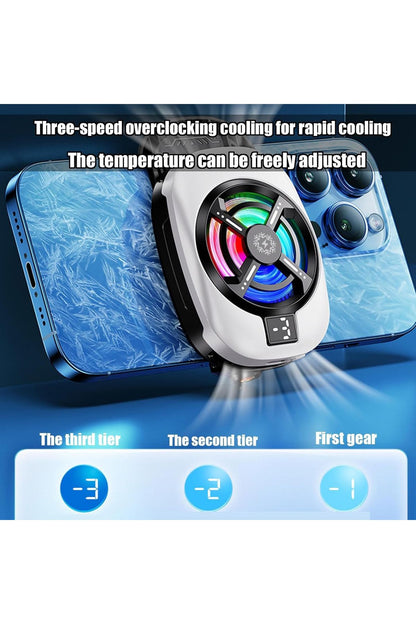 Gaming Telefon Sessiz Hava Soğutma Fan Dereceli Yarı İletken Radyatör İos Android Pubg Uyum 15W - Görsel 5