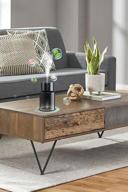 Şarjlı Otomatik Araç ve Ofis İçi Buharlı Nemlendirici Koku Difüzörü Yıldız Efektli Atomizasyonlu - Görsel 5