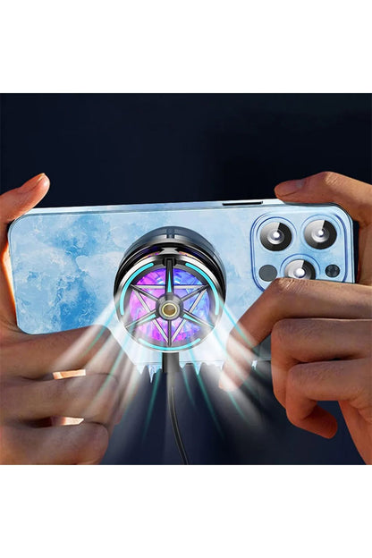 Manyetik Gaming Cep Telefon Hava Soğutma Fanı Metal Radyatör Soğutucu İos Android Pubg Gaming Uyumlu