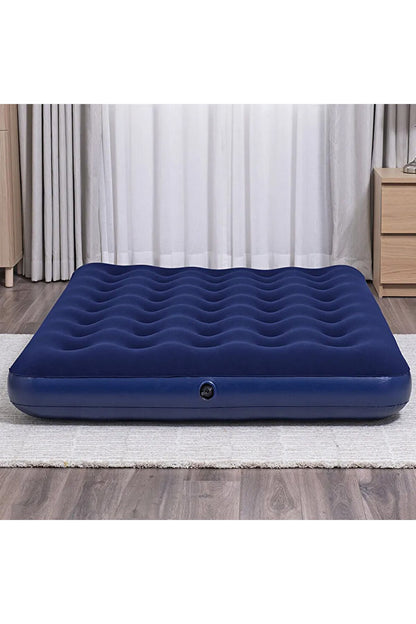 Çift Kişilik Şişme Yatak - 2 Yastık Ve El Pompası Hediyeli 203cmx152cmx22cm Kamp & Ev Kullanımı - Görsel 6
