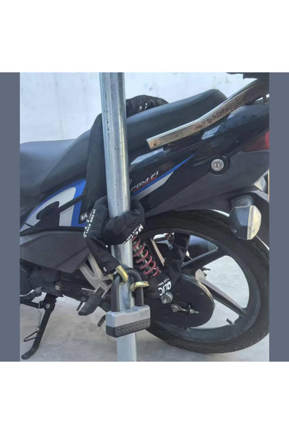 Motosiklet Scooter Motor Kilitli Zincir A3 Galvanizli Kilit ve Zincir Seti – 1,8 m - Görsel 5