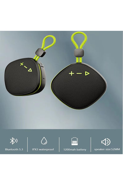 Yüksek Bass Bluetooth Hoparlör Ses Bombası TWS Çift Hoparlör Bağlantısı 1200 mAh Speaker - Görsel 6