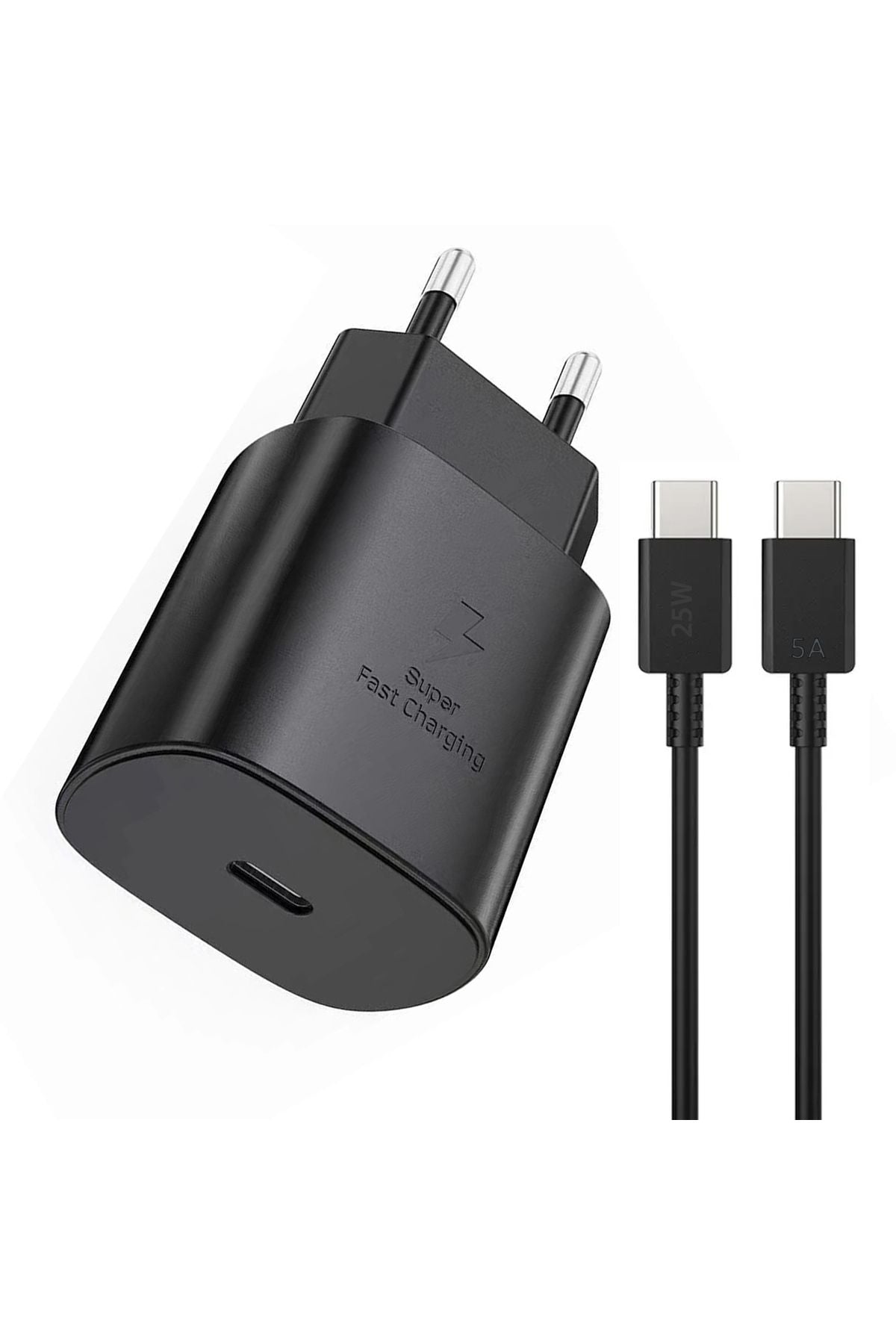 Samsung Galaxy A05  - 05s Uyumlu Şarj Aleti 25W HIZLI Şarj Type C Kablolu - Görsel 5