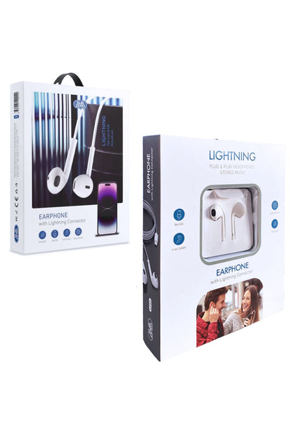 Tak Çalıştır iPhone 14 - 14 Pro - 14 Pro Max Kulaklık Kablolu Mikrofonlu iPhone 14 Lightning Girişi - Görsel 2