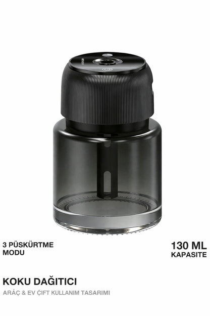 Otomatik Araç İçi Koku Difüzörü Hava Nemlendirici Buharlı Oda Spreyi Araba Koku Giderici Led Yıldız - Görsel 7