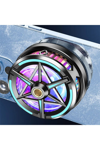 Manyetik Gaming Cep Telefon Hava Soğutma Fanı Metal Radyatör Soğutucu İos Android Pubg Gaming Uyumlu - Görsel 3