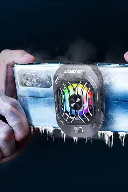 Gaming Telefon Hava Soğutma Fanı Radyatör Fan RGB Led Telefon Soğutucu Tak Çalıştır E Sporcu Fan