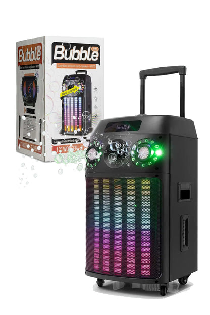 Büyük Boy Bluetooth Hoparlör Speaker 12" Woofer 1 Tweeter 100W 2 Mikrofon Hoparlör Baloncuklu - Görsel 4