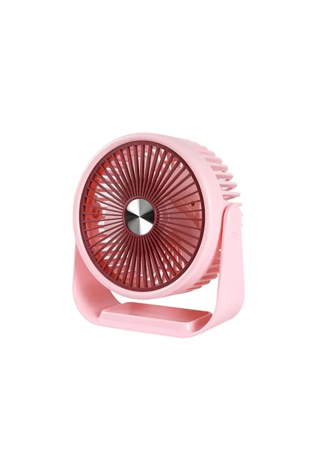 Portatif Masaüstü Şarjlı 360° Dönen Vantilatör Mini Fan Şarjlı Soğutucu 3 Kademe 1200 mAh Klima - Görsel 7
